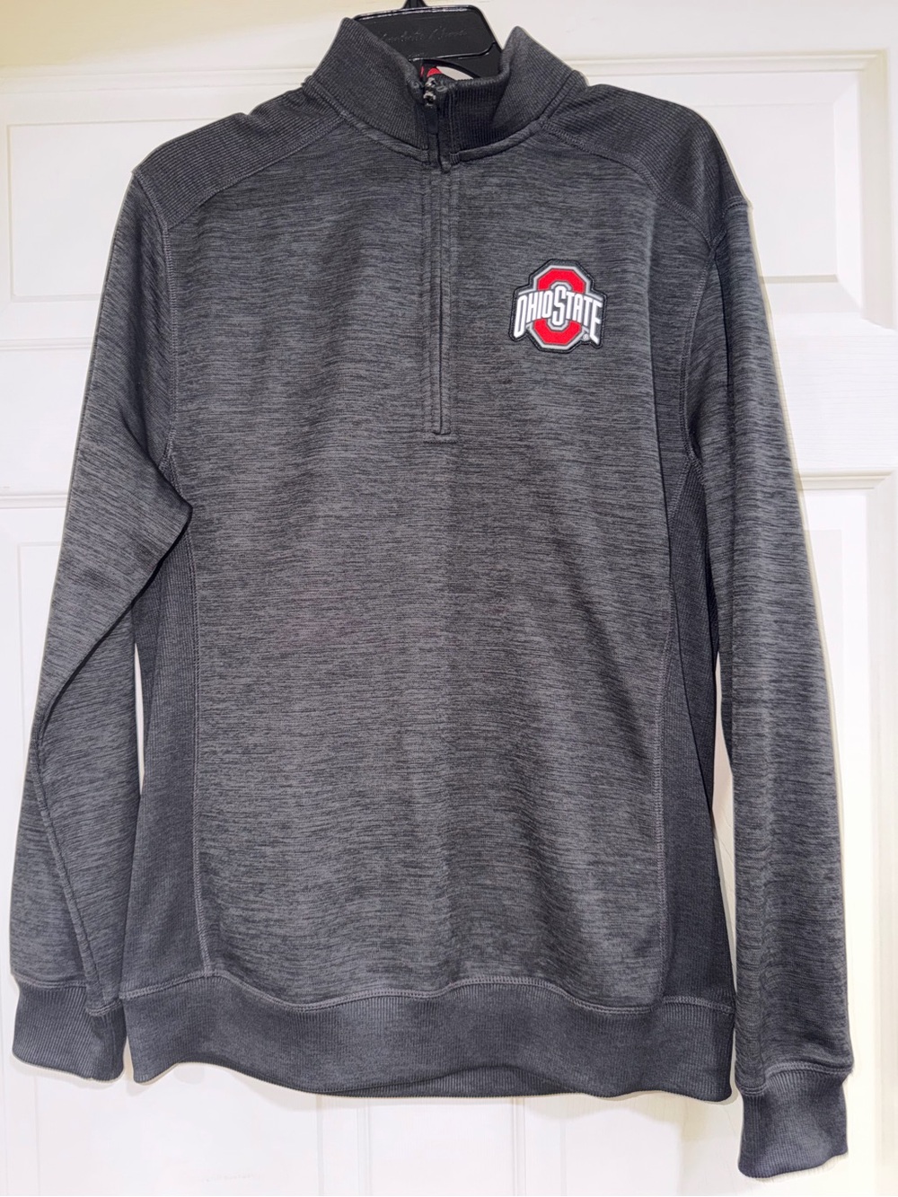 Men’s Scarlet & Grey Ohio State Quarter Zip Pullover
